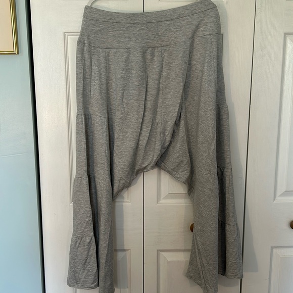 FP Movement Large Pants Stay Low Harem Pants in Heather Gray wide leg - Picture 2 of 12